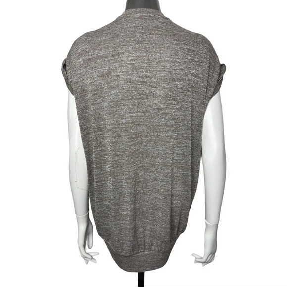 🛍️3/$40 Aritzia Top Wilfred Free Top Trentini Brown Top  Size XXS Oversized - Picture 6 of 7